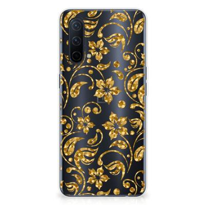 OnePlus Nord CE 5G | TPU Case | Gouden Bloemen