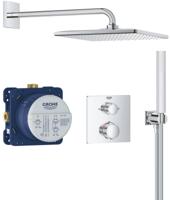 Grohe Precision 310 Mono inbouw regendoucheset met 2 straalsoorten vierkant Ø31cm chroom