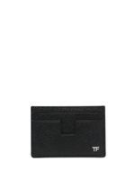 TOM FORD porte-cartes en cuir à plaque logo - Noir - thumbnail