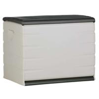 Plastiken 260l opslagkist - Functioneel en esthetisch interieur/exterieur - cadenassable met casters - 80 x 61 x 53 cm