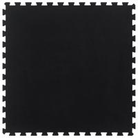 VidaXL Rubbertegel 12 mm 100x100 cm zwart