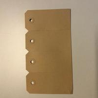 Manilla-labels 50x110 mm / nr 4,5 1000st