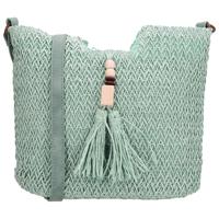 Beagles Rieten Schoudertas Lanzarote Mint