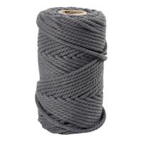 Creativ Company Macrame koord grijs, 55m