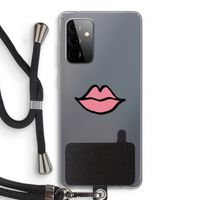 Kusje: Samsung Galaxy A72 5G Transparant Hoesje met koord