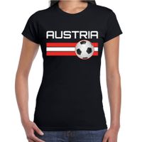 Austria / Oostenrijk voetbal / landen t-shirt zwart dames