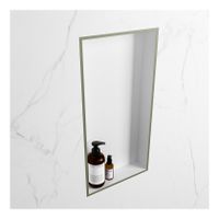 Wandnis Solid Surface Easy | In- en opbouw | 30x60x8 cm | 1 vak | Army/Talc
