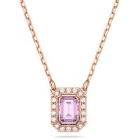 Swarovski 5640291 Ketting Millenia Octacon rosekleurig-paars 38-41 cm - thumbnail