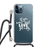 Partner in crime: iPhone 12 Pro Transparant Hoesje met koord