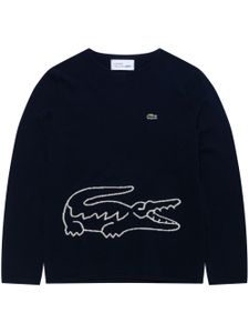 Comme Des Garçons Shirt pull en laine à patch logo - Noir