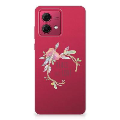 Motorola Moto G84 Telefoonhoesje met Naam Boho Text Motorola Moto G84 Telefoonhoesje met Naam Boho Text