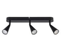 LIVARNO LED-plafondlamp Freya (Plafondraillamp, Zwart)