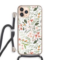 Sweet little flowers: iPhone 11 Pro Transparant Hoesje met koord