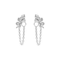 Karma Oorbellen Chain Snake Zilver