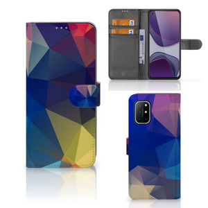 OnePlus 8T Book Case Polygon Dark