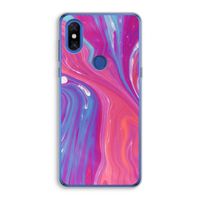 Paarse stroom: Xiaomi Mi Mix 3 Transparant Hoesje