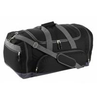 Sporttas of Reistas Dubay - 69 x 34 x 36 cm - 4 vakken - zwart - met draagriem