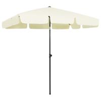 VidaXL Strandparasol 200x125 cm zandgeel