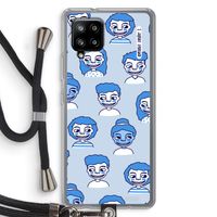 Gezichtjes: Samsung Galaxy A42 5G Transparant Hoesje met koord
