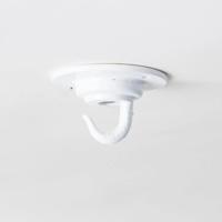 Laag profiel plafond haak wit ijzer 10 KG Laag profiel plafond haak wit ijzer 10 KG