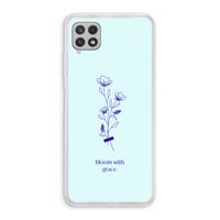 Bloom with grace: Samsung Galaxy A22 4G Transparant Hoesje
