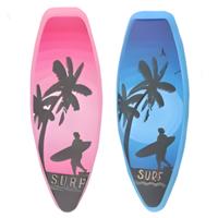 Gerimport Handdoekknijpers - 2x - surfplank - blauw/roze - handdoekklem - kunststof