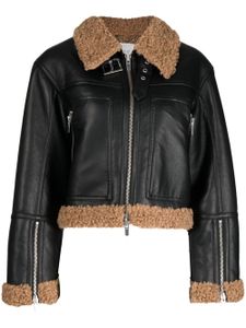 A.L.C. veste Aspen en fourrure artificielle - Noir