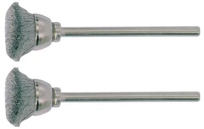 PROXXON Brushes w.shaft 2pcs d=13mm stainless