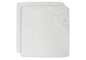 Hoeslaken Wieg Jersey 40/50x80/90cm - Ivory - 2 Stuks