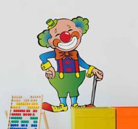 Sticker clown muur - thumbnail