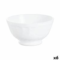 Kom Luminarc Trianon Ontbijt Wit Glas (6 Stuks)