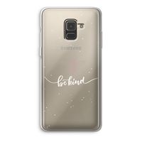 Be(e) kind: Samsung Galaxy A8 (2018) Transparant Hoesje