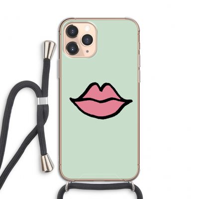 Kusje: iPhone 11 Pro Transparant Hoesje met koord