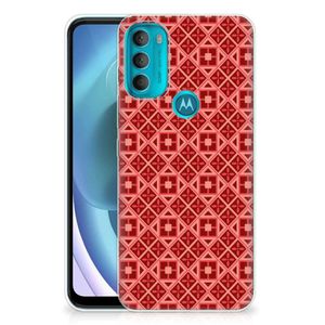 Motorola Moto G71 5G TPU bumper Batik Rood