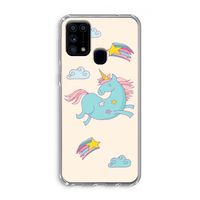 Vliegende eenhoorn: Samsung Galaxy M31 Transparant Hoesje