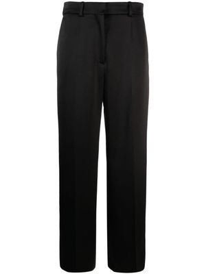 Lanvin pantalon droit à fini satiné - Noir