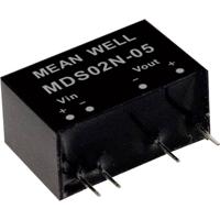 Mean Well MDS02L-05 DC/DC-convertermodule 400 mA 2 W Aantal uitgangen: 1 x Inhoud 1 stuk(s) - thumbnail
