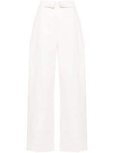 Alberta Ferretti jean droit à taille haute - Blanc