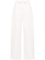 Alberta Ferretti jean droit à taille haute - Blanc