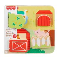 Fisher Price Houten Bord Kiekeboe Boerderijdieren