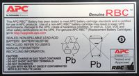 RBC55 (Satz 2Stck.)  - Rechargeble battery for UPS RBC55 (Satz 2Stck.) - thumbnail