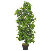 Kunstplant met pot laurierboom 120 cm groen - thumbnail