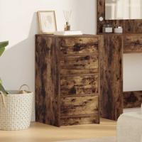 Dressoir met lade Gerookt eiken 40 x 41 x 75 cm Bewerkt hout