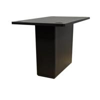 Set stalen rechte tafelpoten zwart vierkant 10 bij 4 cm en hoogte 10,5cm (10 x 4 cm) - 4 stuks