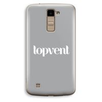 Topvent Grijs Wit: LG K10 (2016) Transparant Hoesje Topvent Grijs Wit: LG K10 (2016) Transparant Hoesje