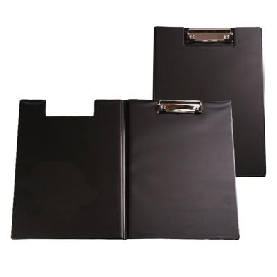Documenten Clipboard met omslag - 2x - A4 formaat - Zwart - pvc - Klembord - Kantoor