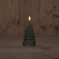 B.O.T. 3D Wick Jade Green Christmas Tree Wax 9,5X20 cm - Anna's Collection