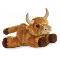 Speelgoed stier/koe knuffel 20 cm Schotse Hooglanders