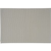 10x Rechthoekige placemats taupe stof 30 x 43 cm