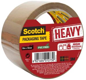 Scotch verpakkingsplakband Heavy, ft 50 mm x 50 m, bruin, per stuk